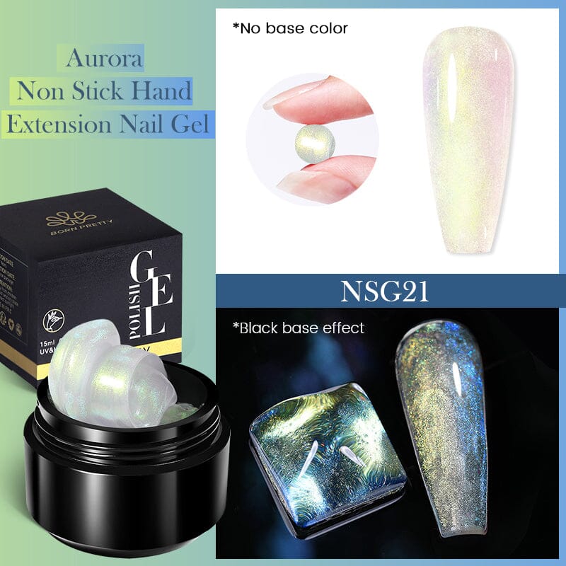 Aurora Non Stick Hand Extension Nail Gel 15ml NSG21 Gel Nail Polish BORN PRETTY 