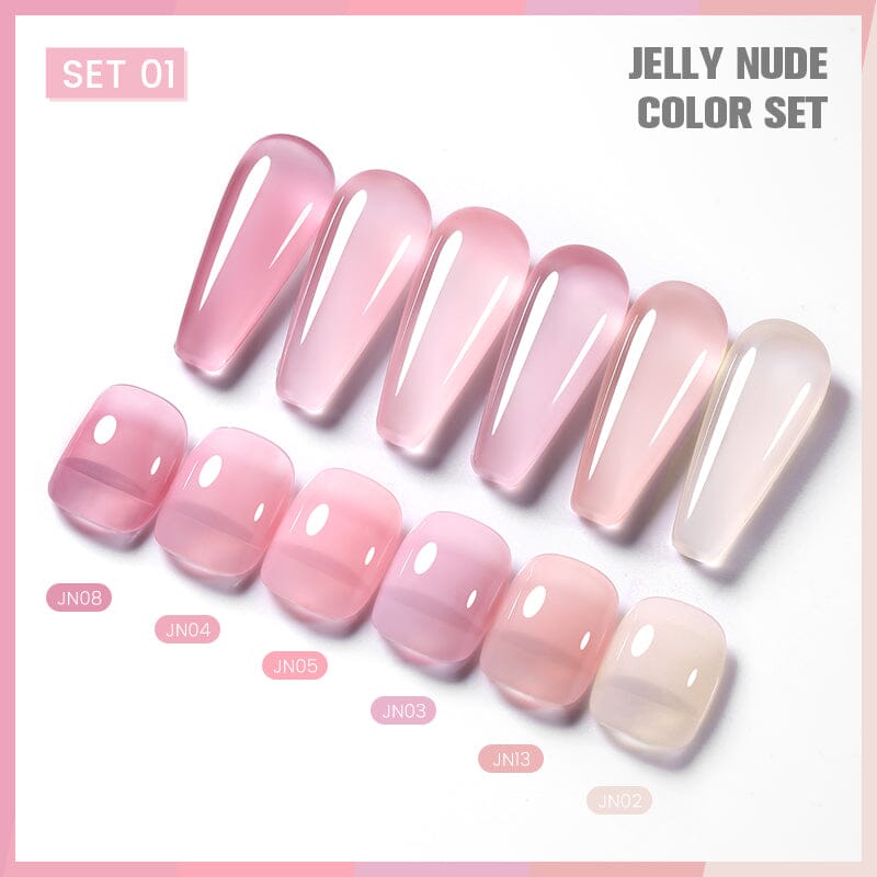 6 Colors Jelly Gel Set 01 Kits & Bundles BORN PRETTY 