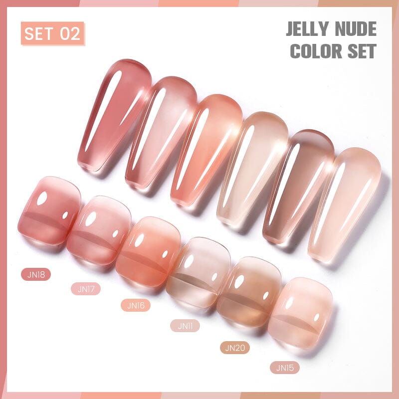 6 Colors Jelly Gel Set 02 Kits & Bundles BORN PRETTY 