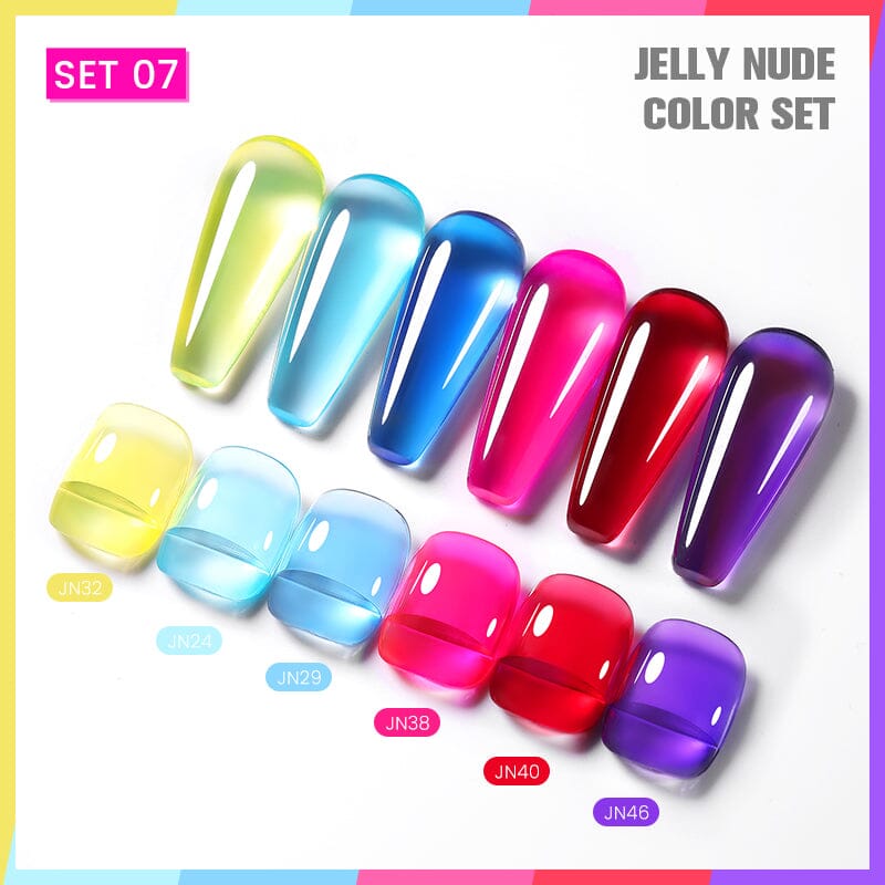 6 Colors Jelly Gel Set 07 Kits & Bundles BORN PRETTY 