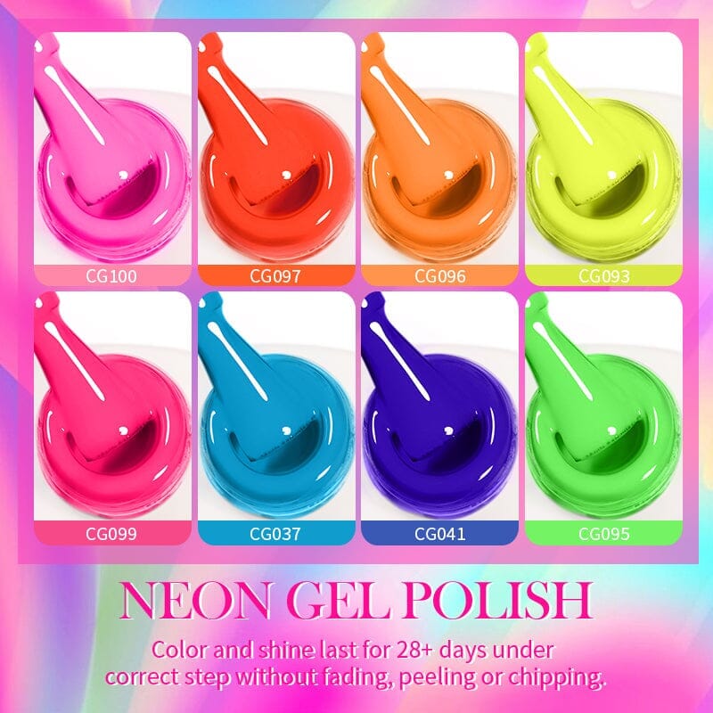 【Super Deals】Neon Colors Gel Polish 10ml Gel Nail Polish BORN PRETTY 