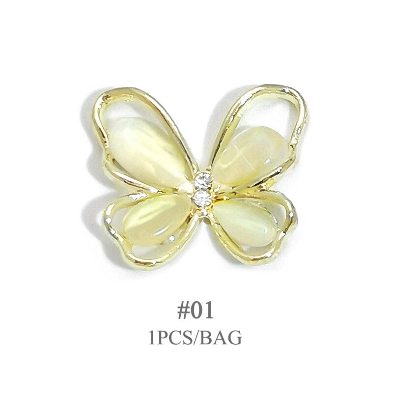 Butterfly Opal Pearly Alloy Nail Decoration Nail Decoration BORN PRETTY 01 