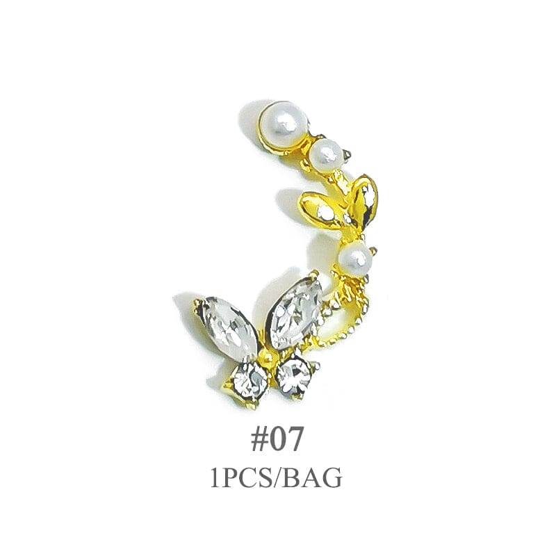 Butterfly Opal Pearly Alloy Nail Decoration Nail Decoration BORN PRETTY 07 