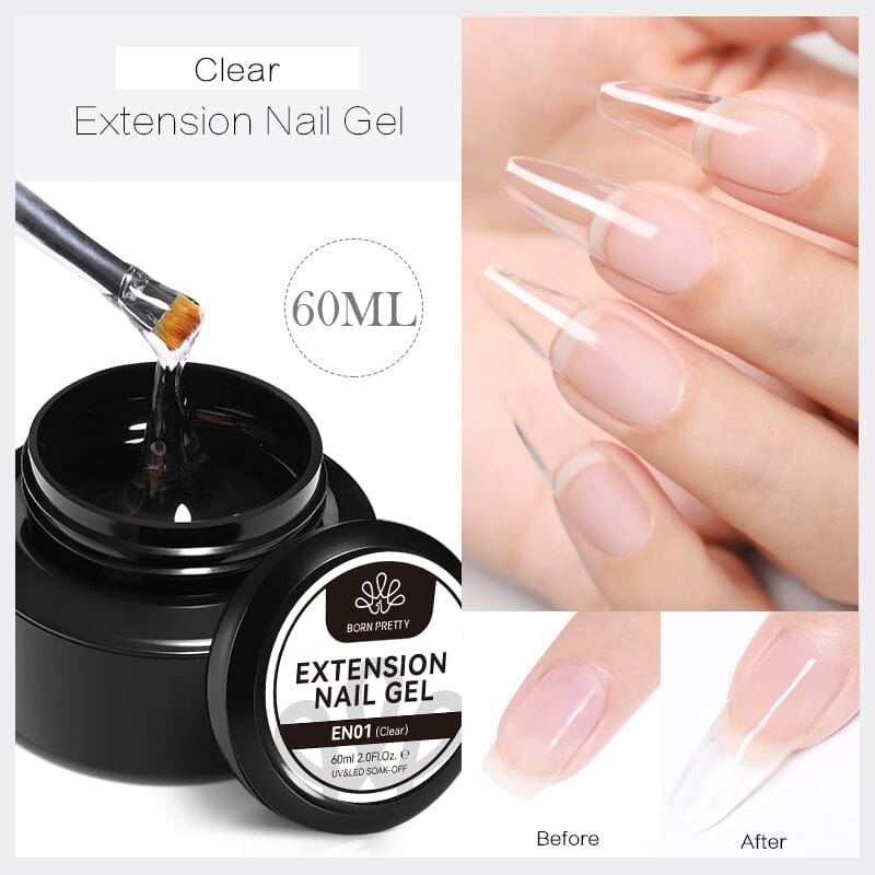 6 Colors Nail Extension Gel Crystal Extender Poly Gel Nail - Temu