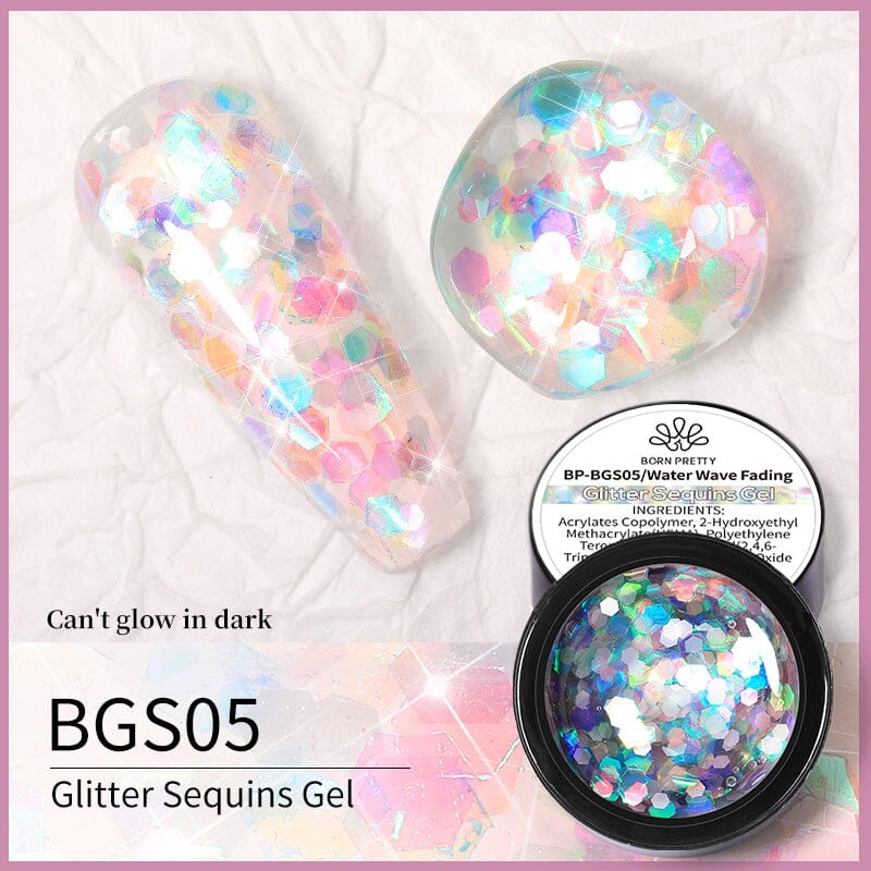 Glitter Sequins Nail Gel Gel Nail Polish BORN PRETTY BGS05 