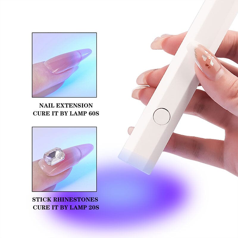 White Triangle Handheld Nail Lamp 3W Tools & Accessories No Brand 