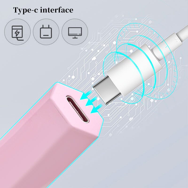 Pink Hexagon Handheld Nail Lamp 3W Tools & Accessories No Brand 