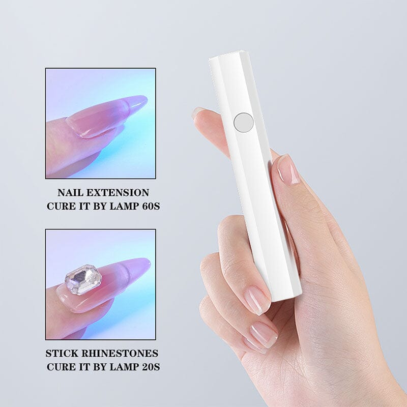 White Octagon Handheld Nail Lamp 3W Tools & Accessories No Brand 