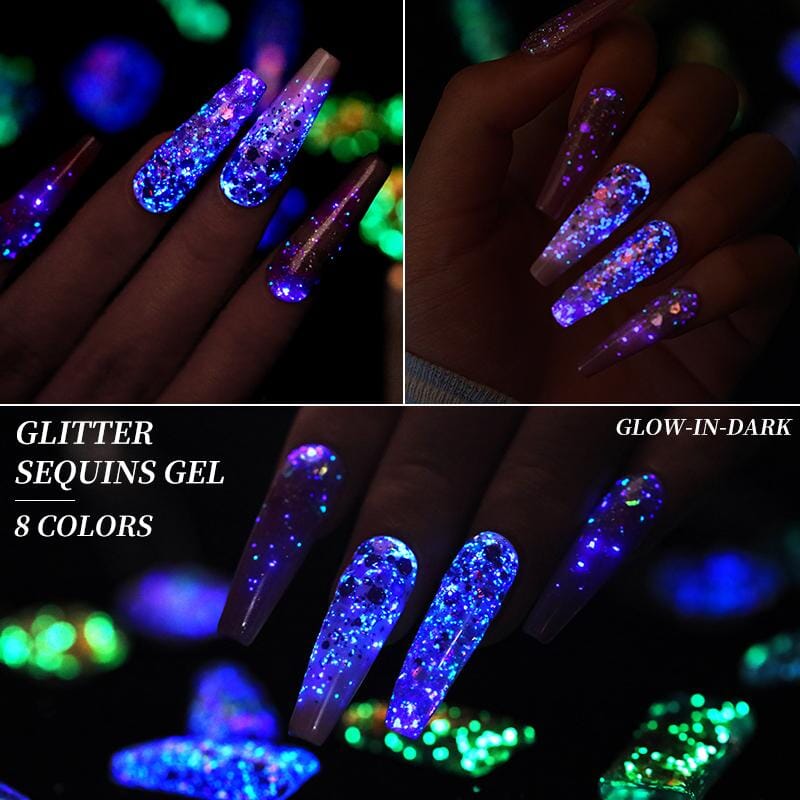 Glitter Sequins Nail Gel
