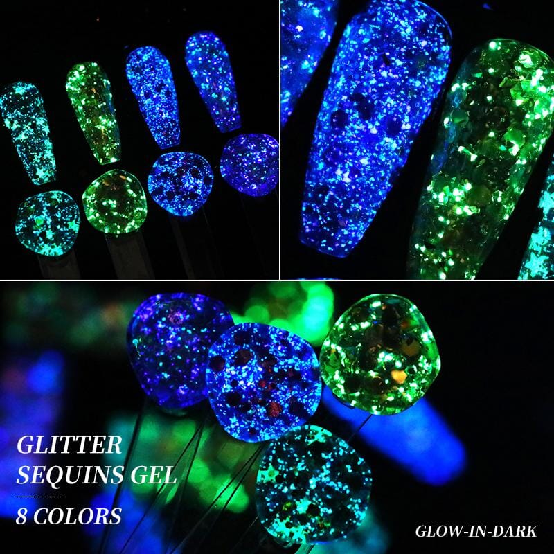 Glitter Sequins Nail Gel – BORN PRETTY
