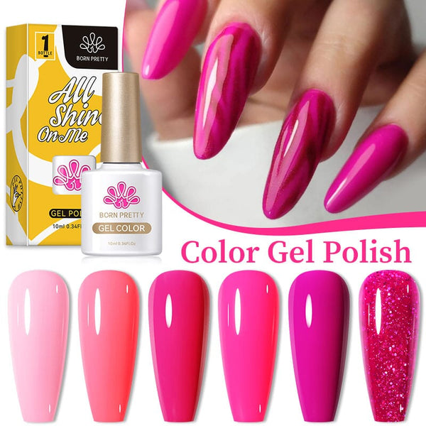 Pink 6 Colors Gel Polish Set 10ml Kits & Bundles BORN PRETTY 