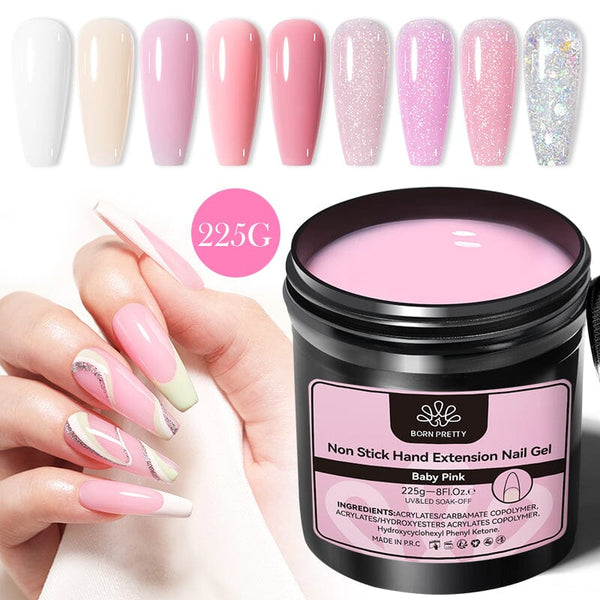 Non Stick Hand Extension Nail Gel 225g Gel Nail Polish BORN PRETTY 