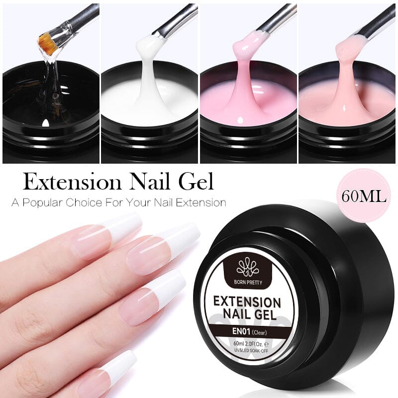 Extension Nail Gel 60ml Gel Nail Polish BORN PRETTY 4 Colors 