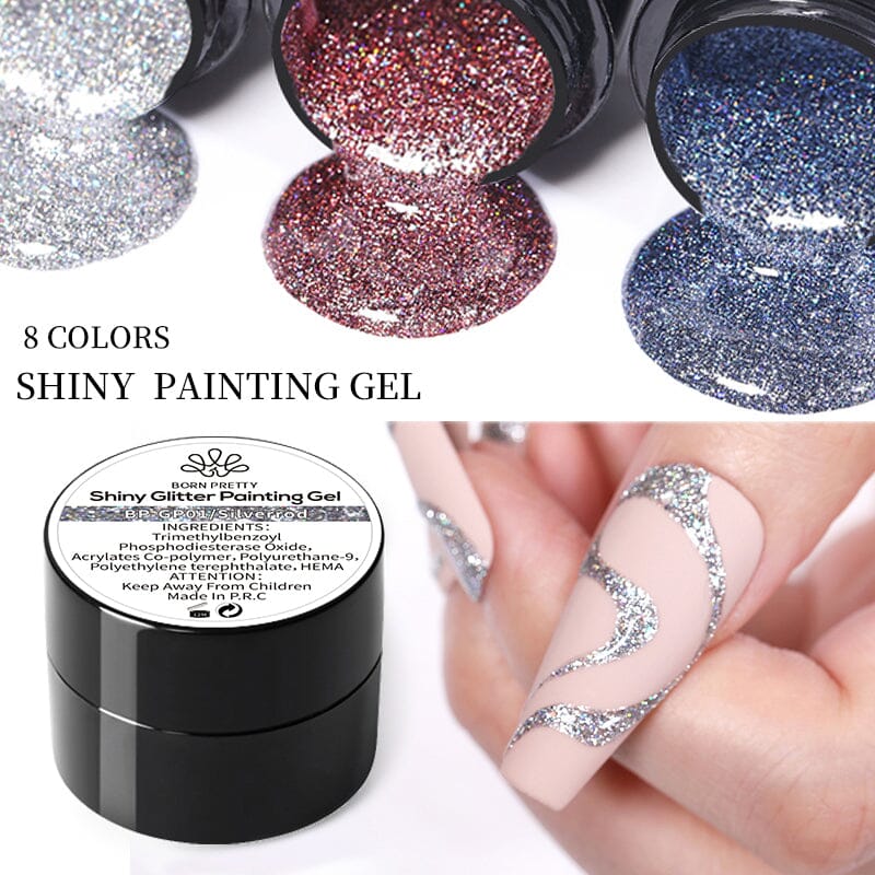 Shiny Glitter Painting Gel 5ml Gel Nail Polish BORN PRETTY 