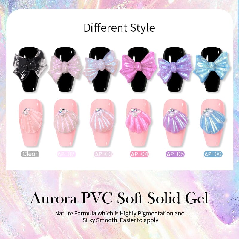 Aurora PVC Soft Solid Gel Gel Nail Polish BORN PRETTY 
