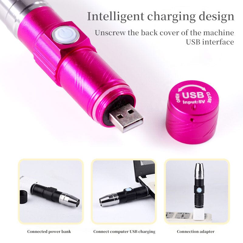 Portable Rechargeable USB UV Led Nail Lamp 3W Tools & Accessories No Brand 