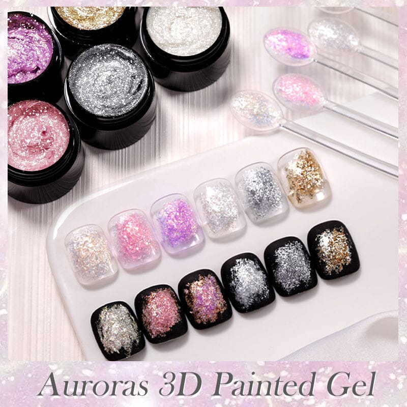 Auroras 3D Painted Gel Polish 5ml Gel Nail Polish BORN PRETTY 6 Colors 