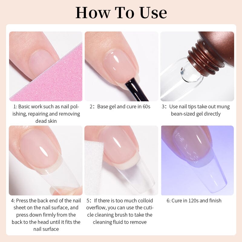 Transparent Nail Tips Gel 15g Tools & Accessories BORN PRETTY 
