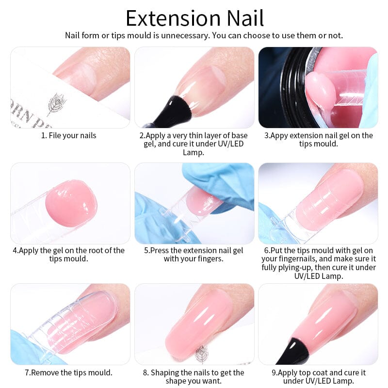 Nude Non Stick Hand Extension Nail Gel NSG03 15ml Gel Nail Polish BORN PRETTY 