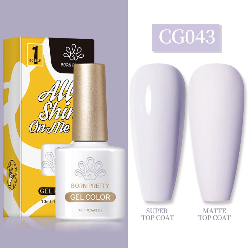 10ml White Gold Series Gel Nail Polish 130 Colors Gel Nail Polish BORN PRETTY CG043 