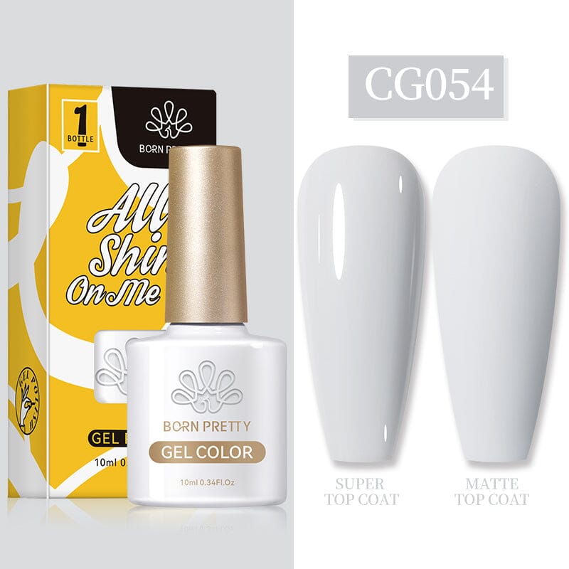 10ml White Gold Series Gel Nail Polish 130 Colors Gel Nail Polish BORN PRETTY CG054 