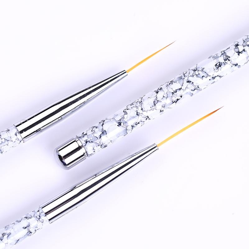 3Pcs Marble Crack Design Handle Liner Nail Brush Pen Tools & Accessories BORN PRETTY 