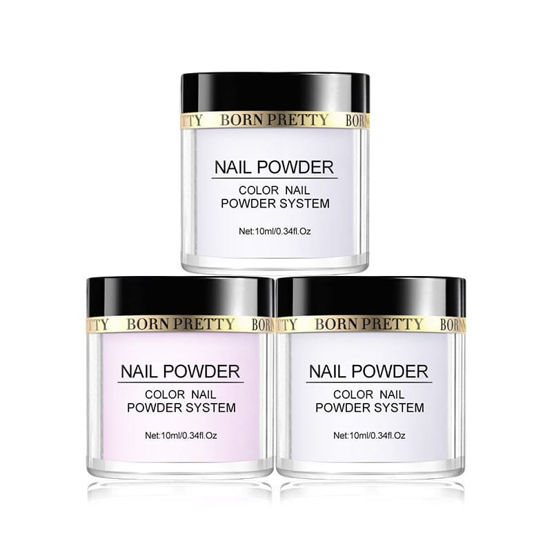 10ml Acrylic Powder Pink White Clear Nail Powder BORN PRETTY Acrylic Powder(3 Colors) 