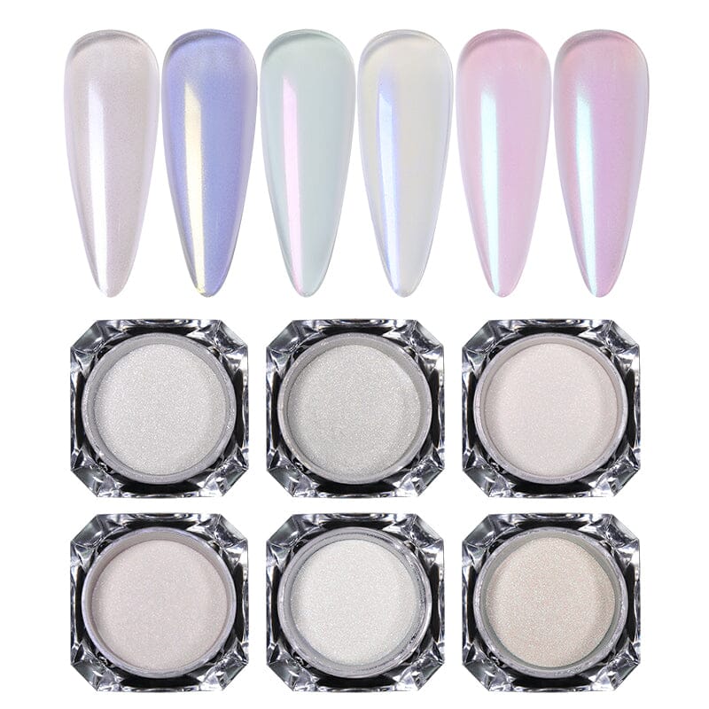 6 Colors Pearly Mirror Powder Kits & Bundles BORN PRETTY 