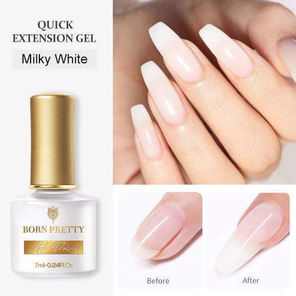 Milky White - 7ml Quick Extension Gel Gel Nail Polish BORN PRETTY 