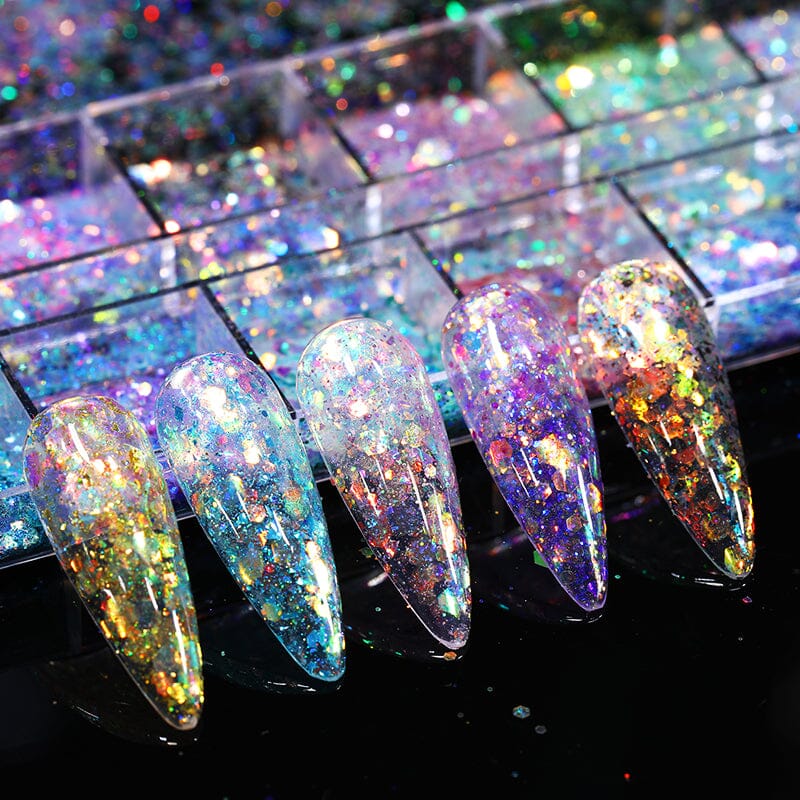 Colorful Glitter Sequins Nail Powder BORN PRETTY 