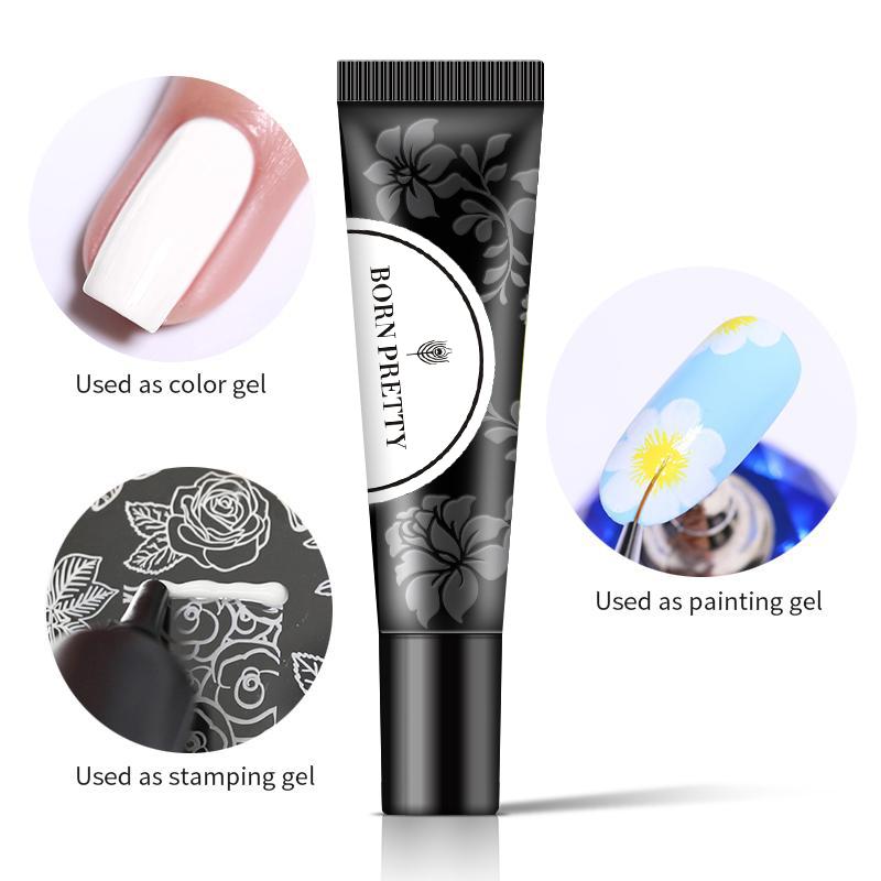 White Gold BP-FW10 - 8ml Stamping Painting Gel Stamping Nails BORN PRETTY 