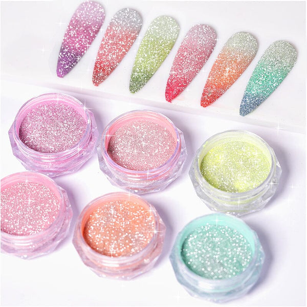 Pearlescent Colors Cindy Shaped Glitter NS09