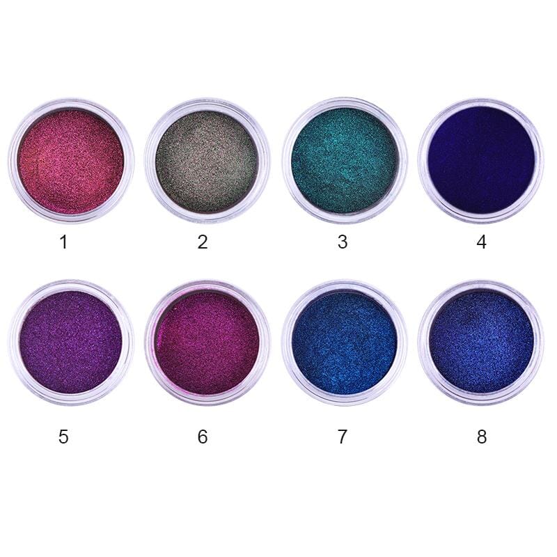 8 Colors Mirror Chameleon Powder Set Kits & Bundles BORN PRETTY 