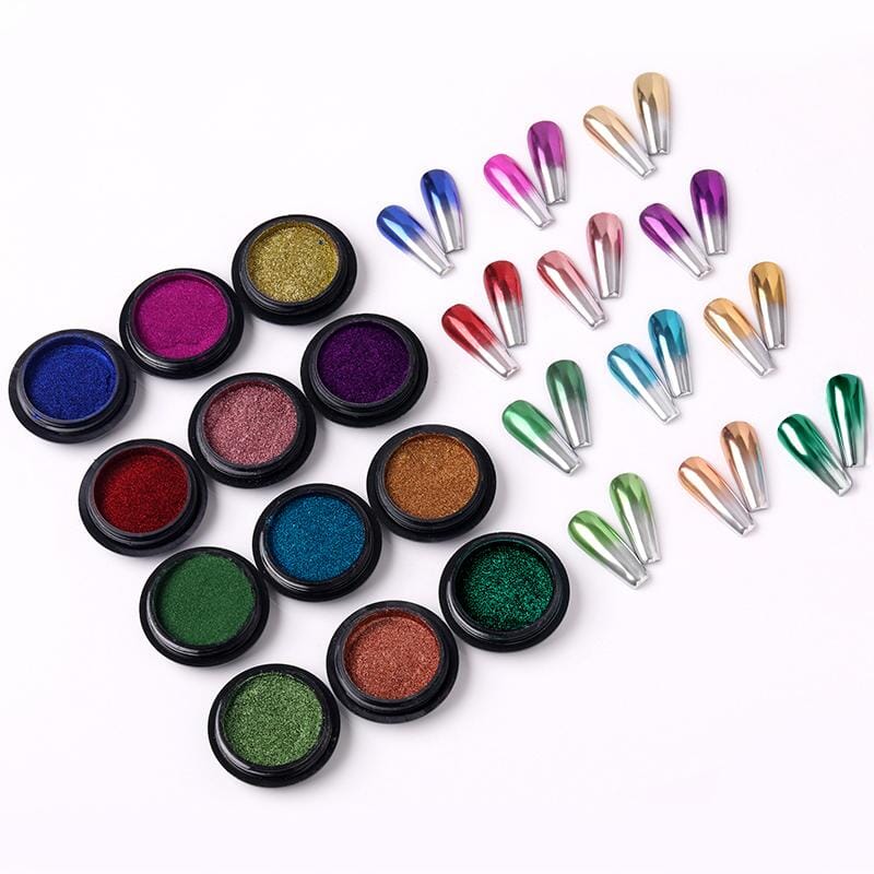 15 Colors Mirror Nail Powder Set Kits & Bundles BORN PRETTY 