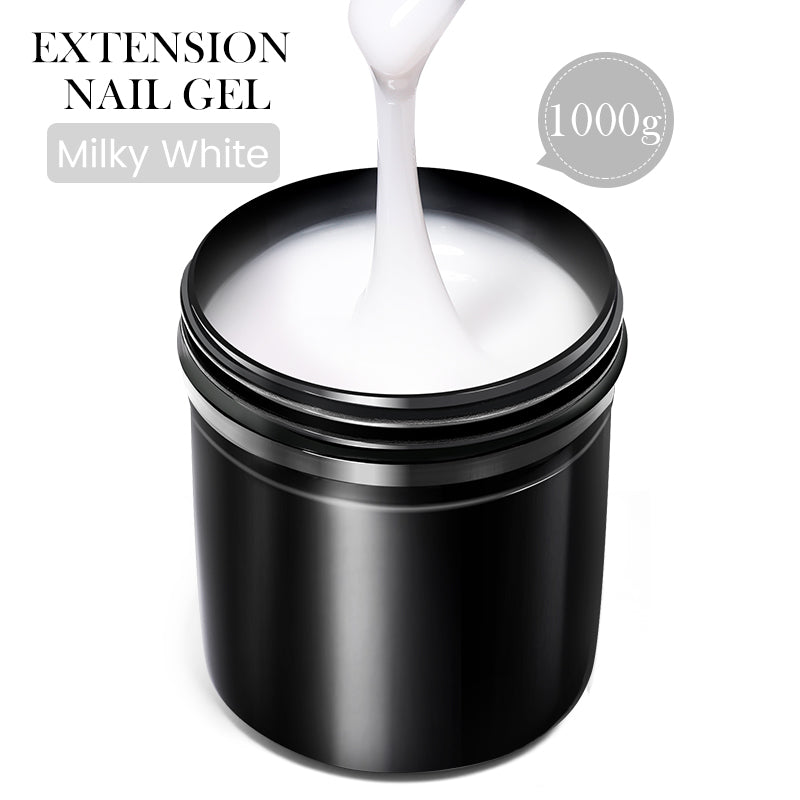 1000g Extension Nail Gel Jelly Gel Quick Building Gel Nail Polish Extension Nail Gel BORN PRETTY Milky White 