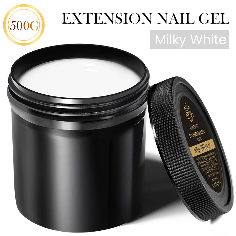 500g Extension Nail Gel Building Gel Jelly Gel Polish Extension Nail Gel BORN PRETTY Milky White 