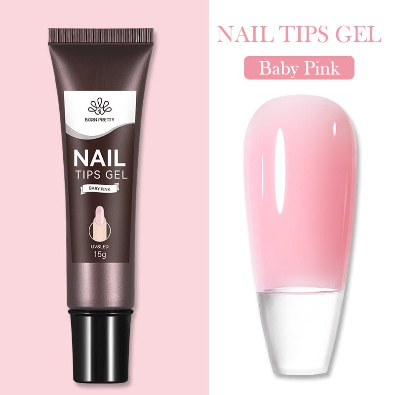 15g Nail Tips Gel Gel Nail Polish BORN PRETTY Baby Pink 