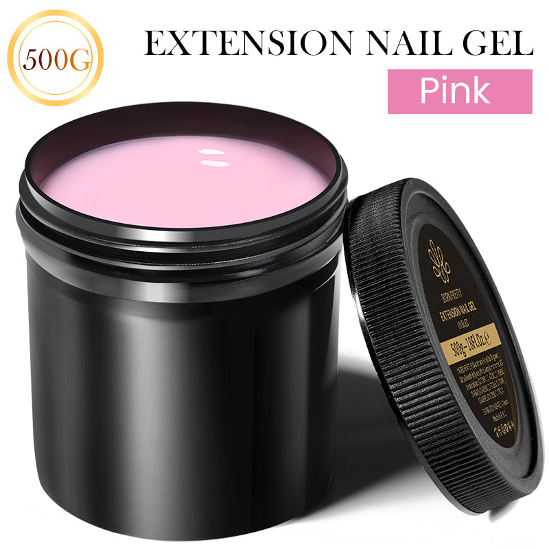500g Extension Nail Gel Building Gel Jelly Gel Polish Extension Nail Gel BORN PRETTY Pink 