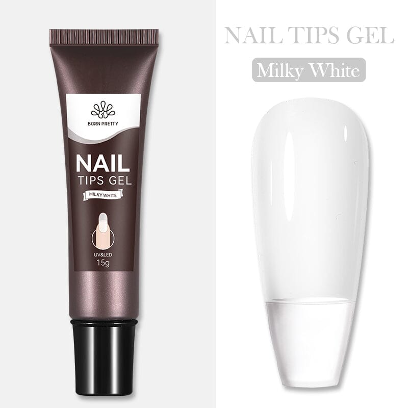 15g Nail Tips Gel Gel Nail Polish BORN PRETTY Milky White 