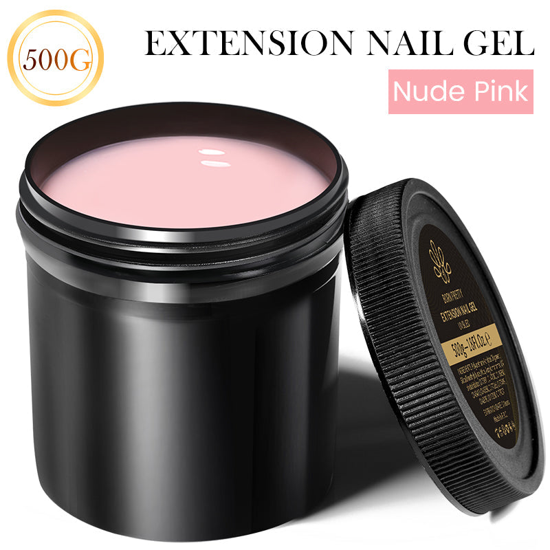 500g Extension Nail Gel Building Gel Jelly Gel Polish Extension Nail Gel BORN PRETTY Nude Pink 