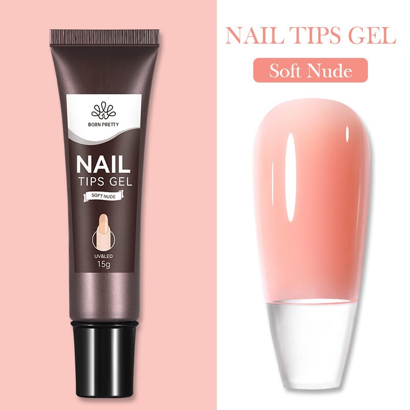 15g Nail Tips Gel Gel Nail Polish BORN PRETTY Soft Nude 