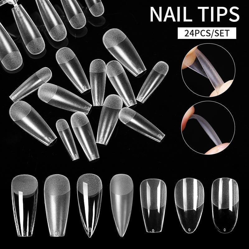 Frosted Nail Tips 24Pcs – BORN PRETTY