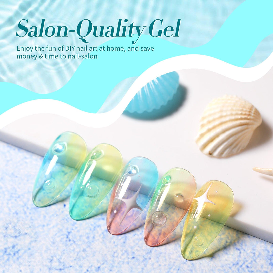 Sea Glass Series Gel 6 Colors 10ml Gel Nail Polish BORN PRETTY 
