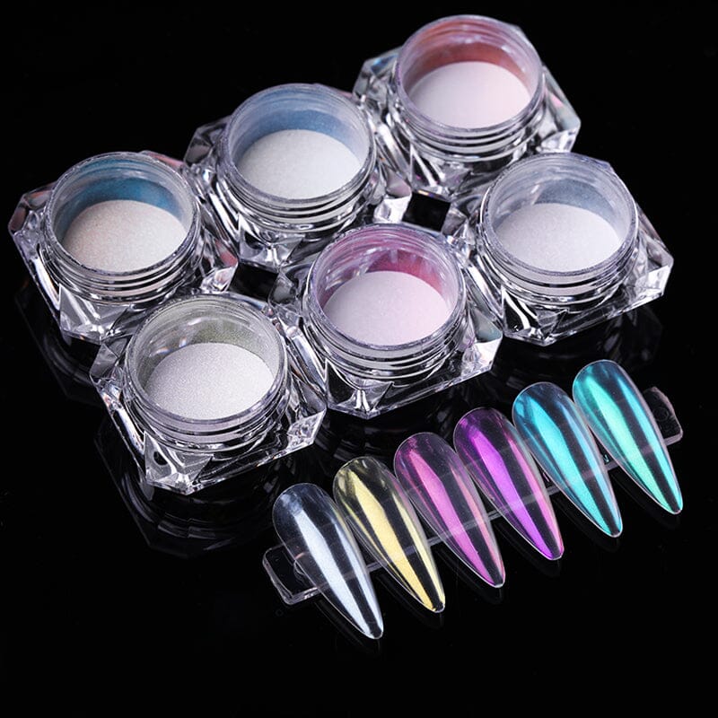 6 Colors Pearly Mirror Powder Kits & Bundles BORN PRETTY 