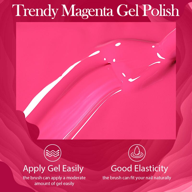 Trendy Magenta Gel Polish 10ml Gel Nail Polish BORN PRETTY 