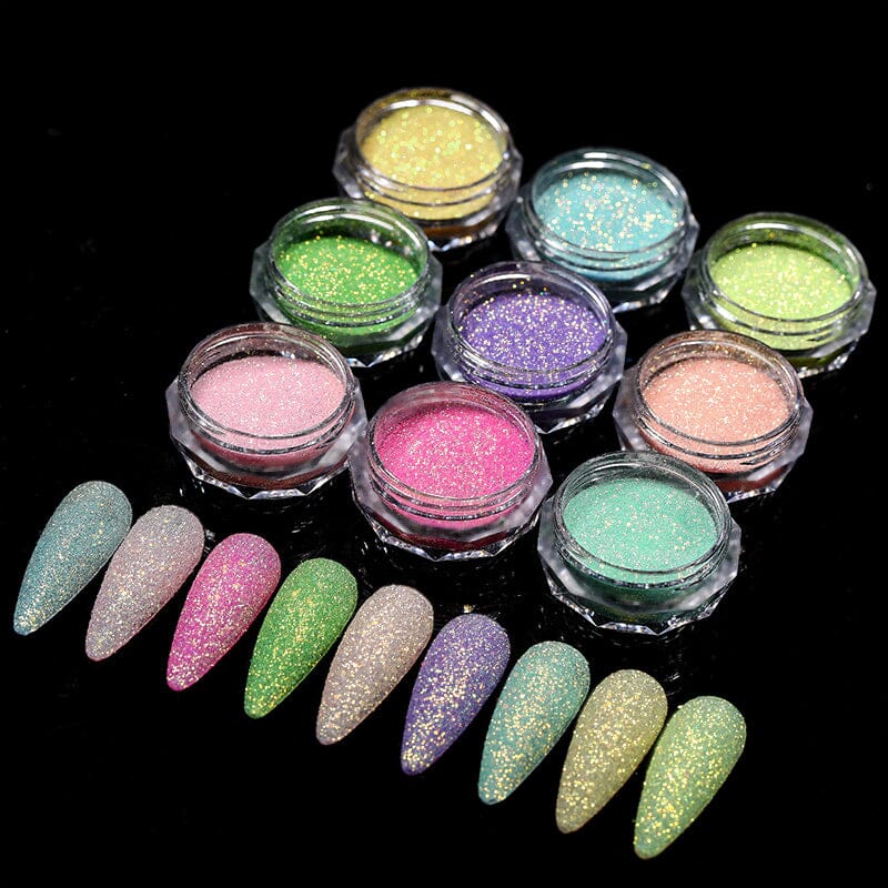 Nail Glitter Powder Nail Powder BORN PRETTY 9 Colors 