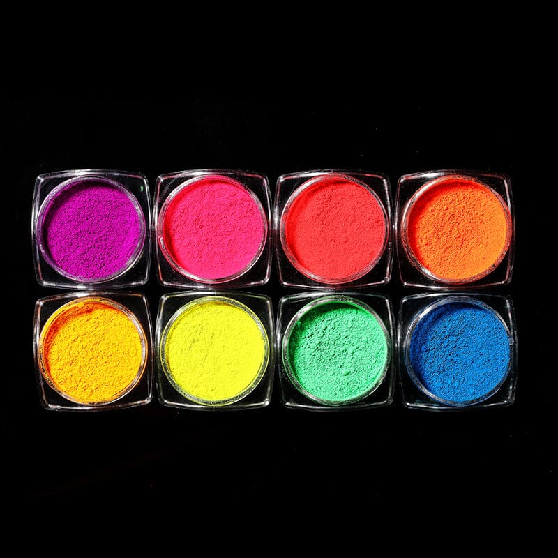Fluorescent Nail Powder Nail Powder BORN PRETTY 8 Colors 