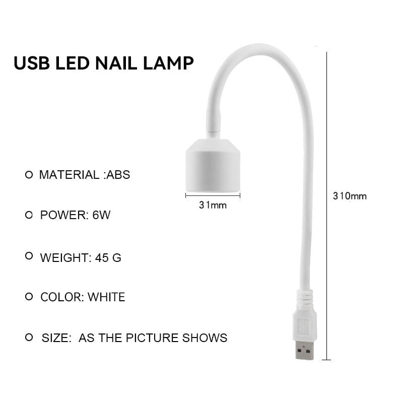 USB LED Nail Lamp 6W Tools & Accessories BORN PRETTY 