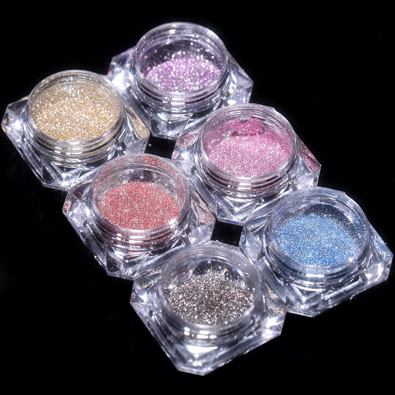 Reflective Glitter Nail Powder Nail Powder BORN PRETTY 6 Colors 