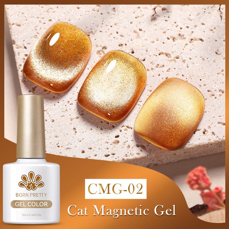 10ml Jelly Amber Cat Magnetic Gel Gel Nail Polish BORN PRETTY CMG-02 